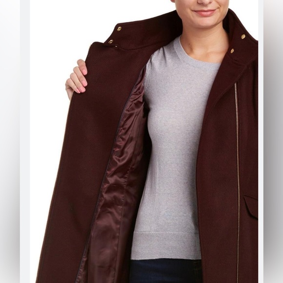 Cole Haan Signature Slick Wool Blend Coat - Picture 4 of 14
